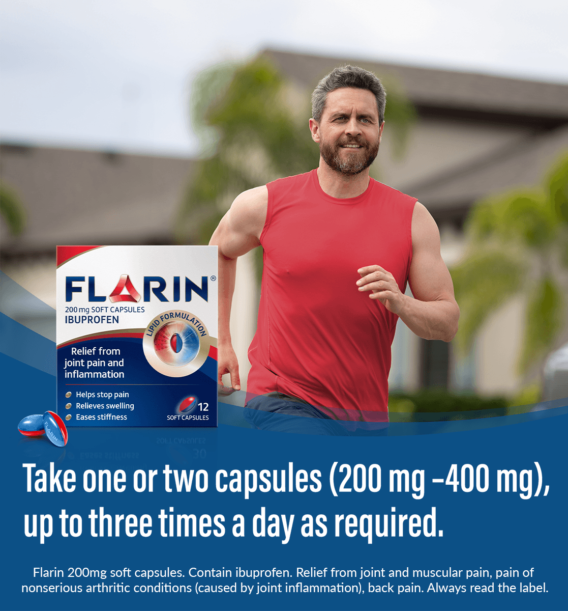 Flarin Ibuprofen 200mg 12 Soft Capsules Image https://cdn11.bigcommerce.com/s-g585yu857h/images/stencil/1280w/products/6746/11657/Running_-_Blue__94887.1782824467.png1