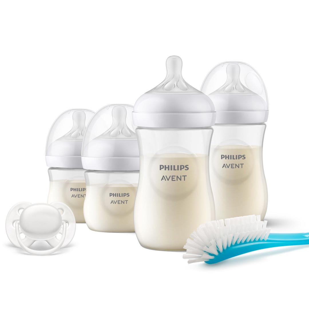 Philips Avent Natural Response Bottle Newborn Gift Set (4 bottles, soother & bru Image 1