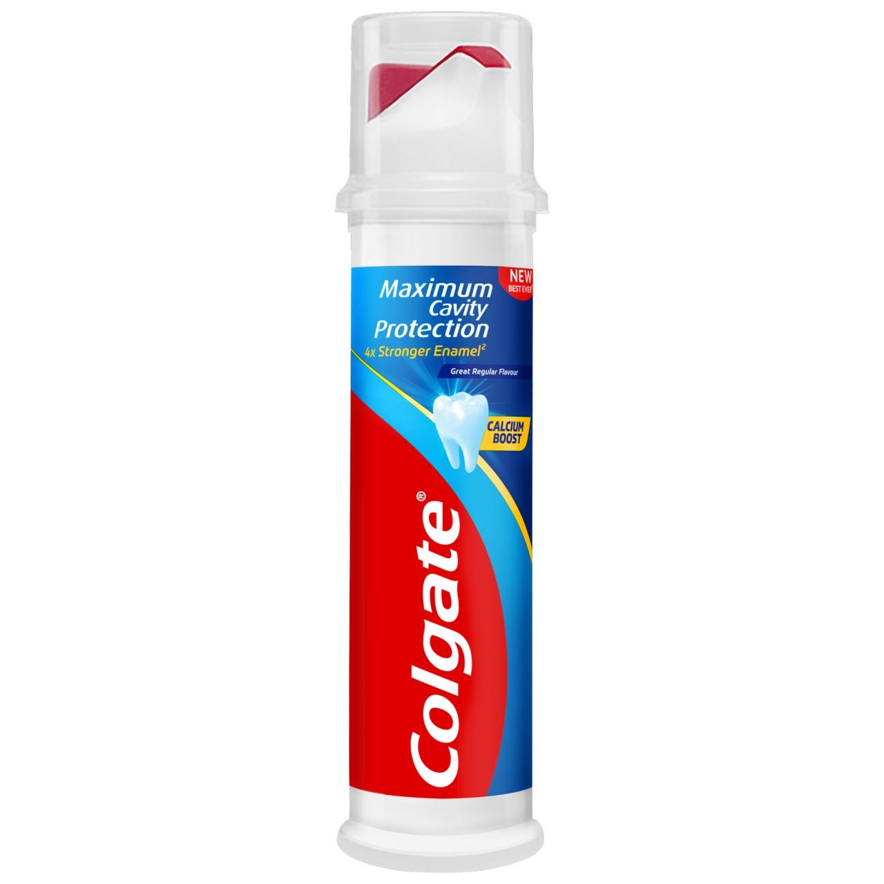 Colgate Toothpaste Pump 100ml Cavity Protection Image 1