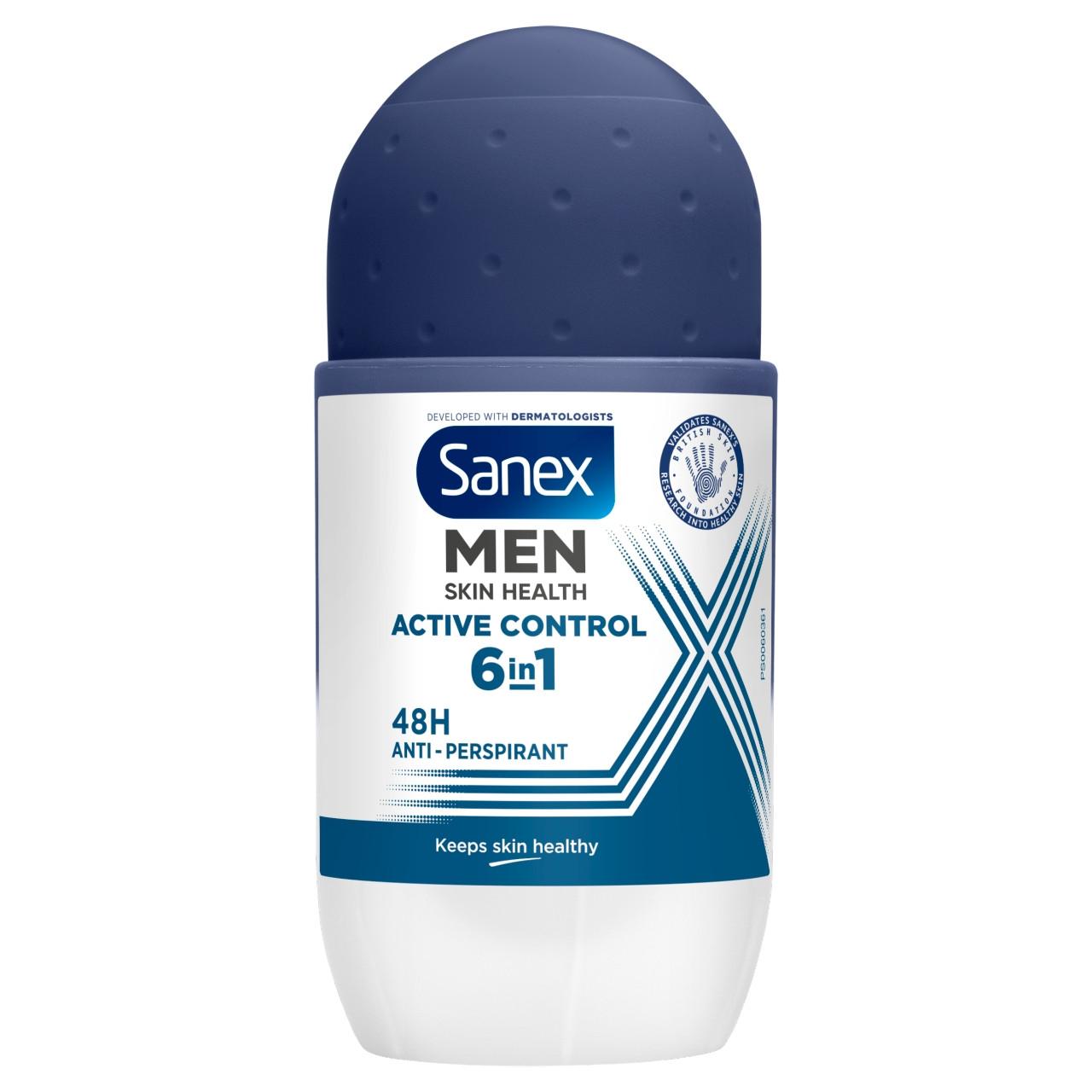 Sanex Deodorant Roll On Men Active 50ml Image 1