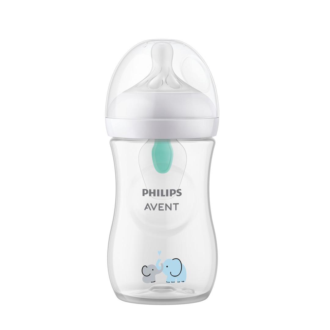 Philips Avent Natural Response Bottle, AirFree Vent Elephant , 260ml Image 1