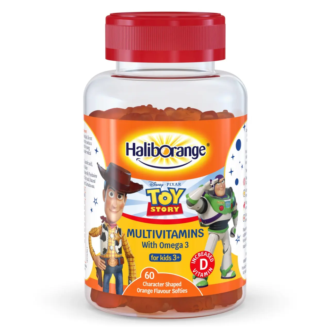 Haliborange Disney Toy Story Omega 3 Orange Flavour 60 Gummies Image 1