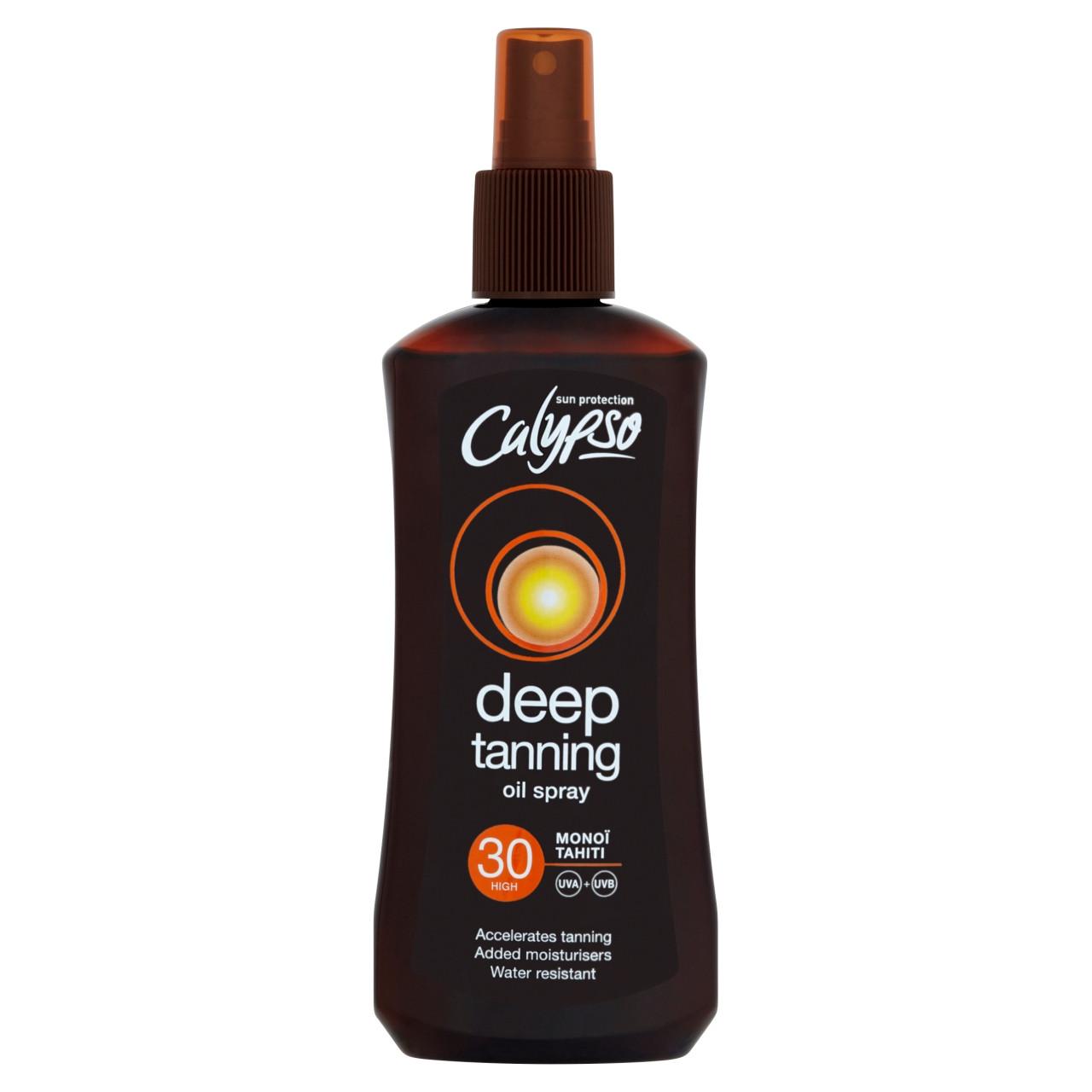 Calypso Sun Protection Deep Tanning Oil Spray 30 200ml Image 1
