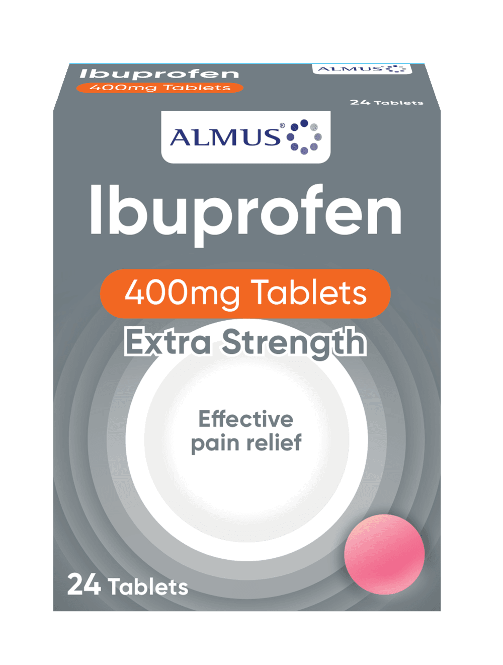 Almus Ibuprofen 400mg Tablets 24 Tablet Image 1