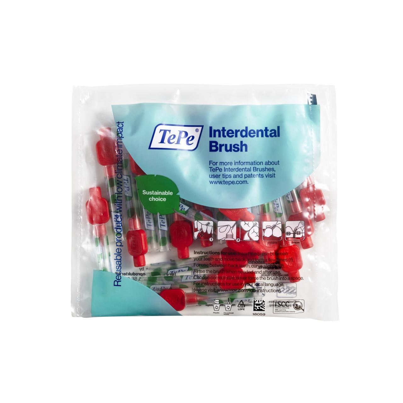 TePe Interdental Brushes Original Red 20 x 0.5mm Brushes Image 1