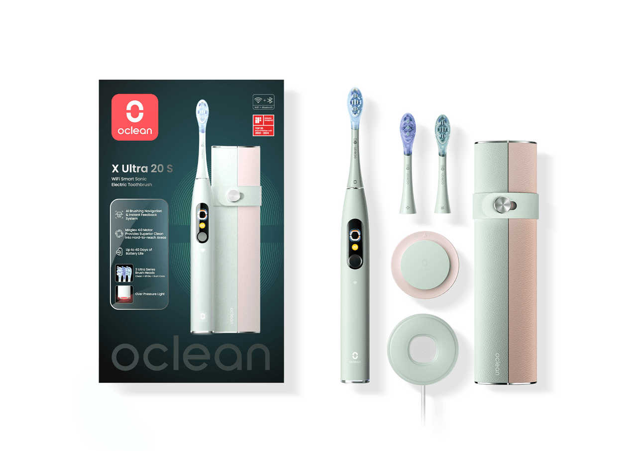 Oclean X Ultra 20 Set Electric Toothbrush Green Image 1