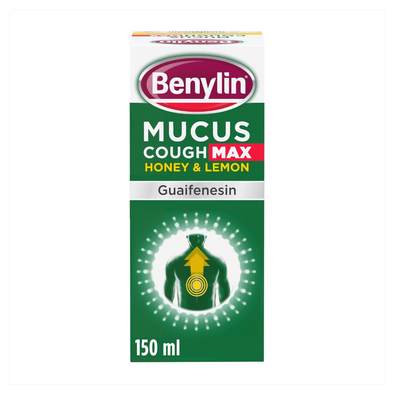 Benylin Mucus Cough Max Honey & Lemon 150ml Image 1