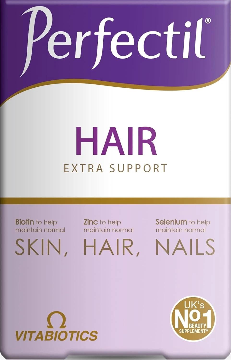 Vitabiotics Perfectil Hair Vitamins 60 Tablets Image 1