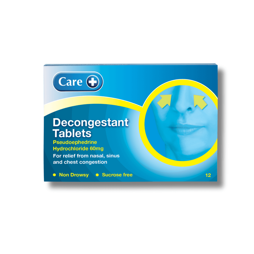 Care+ Decongestant Tablets 12s Image 1
