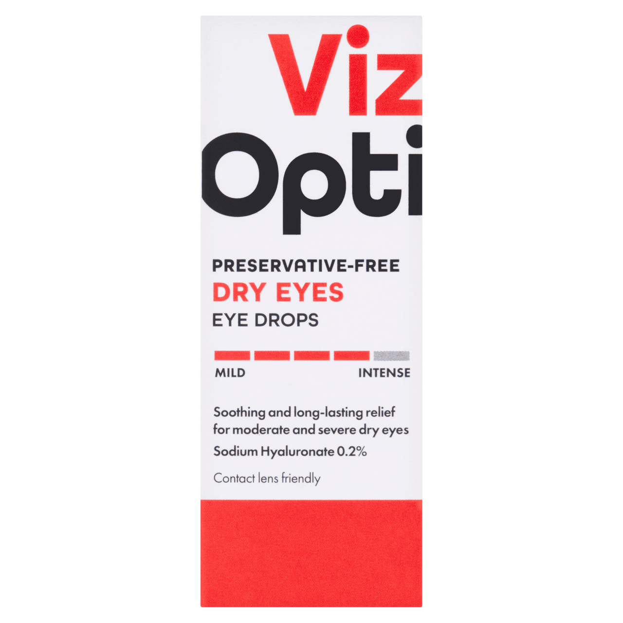 VizOpti Preservative Free Dry Eyes Eye Drops 10ml Image 1