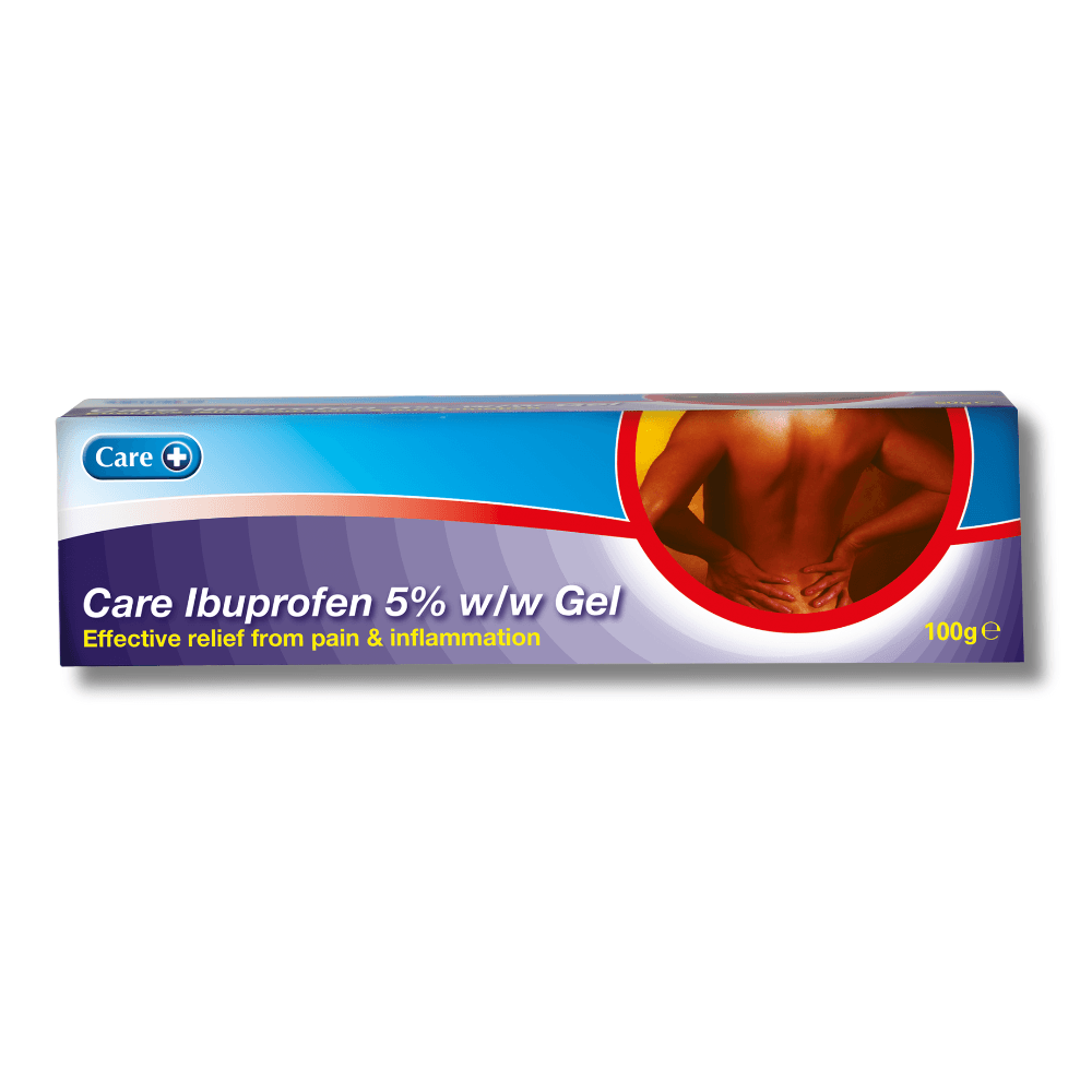 Care+ Ibuprofen Gel 5% w/w 100g Image 1
