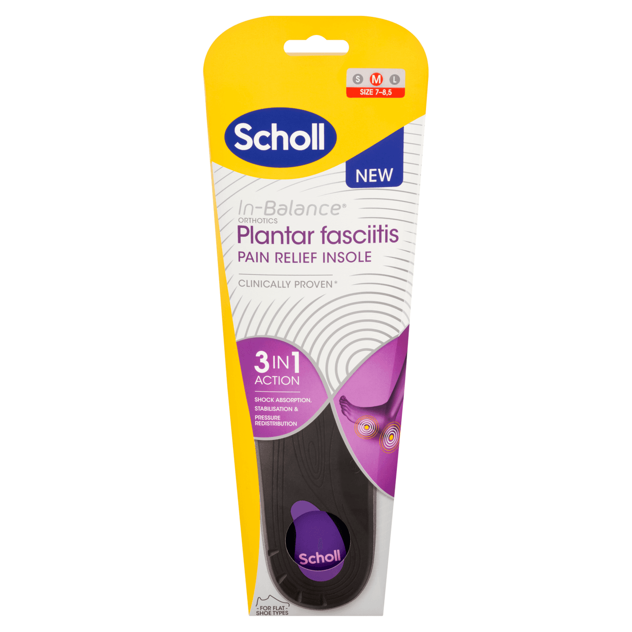 Scholl Plantar Fascitis Med 1 Pair Image 1