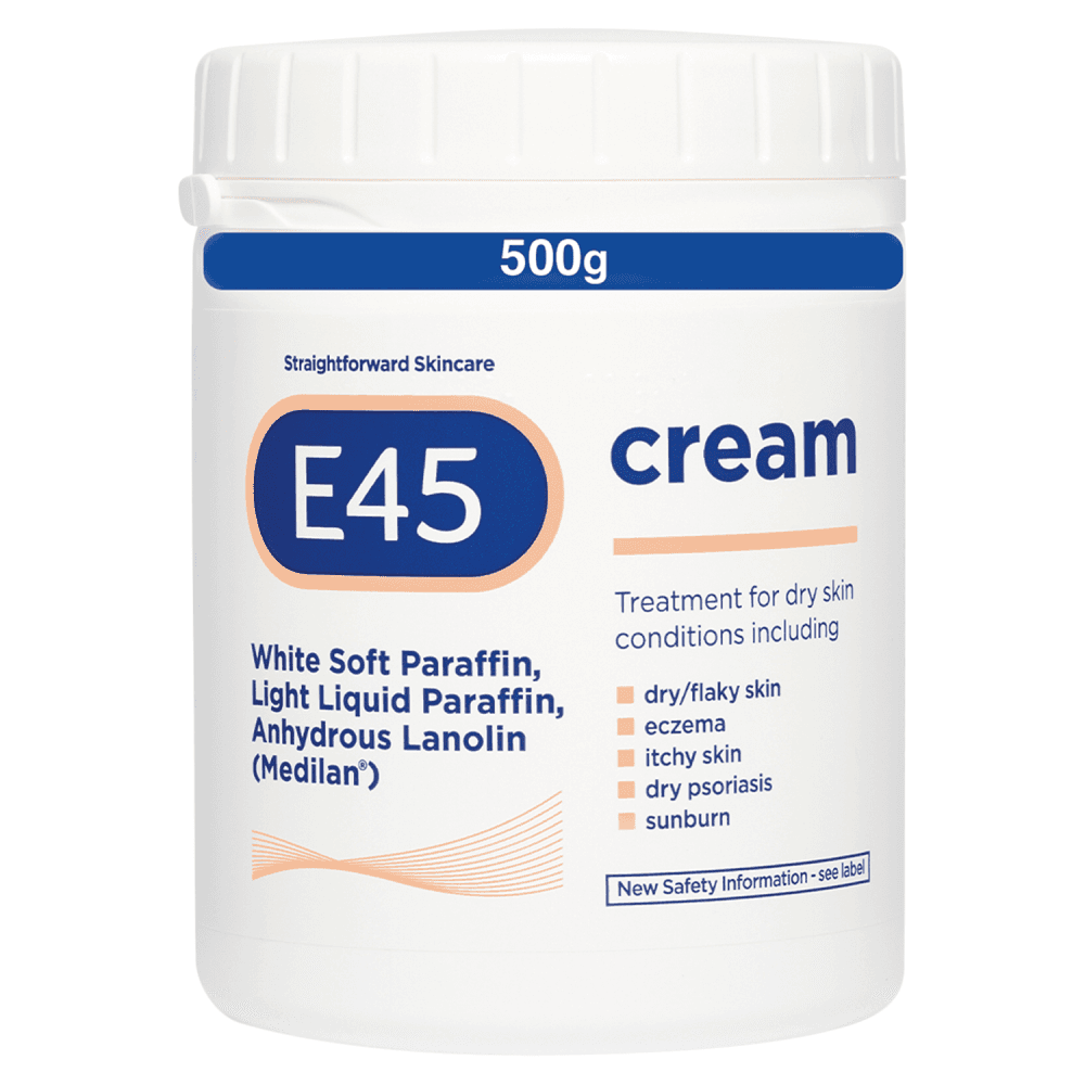 E45 Moisturiser Cream 500g Image 1
