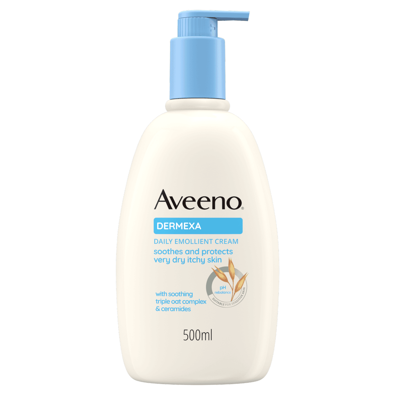 Aveeno Dermexa Daily Emollient Cream Body Lotion 500ml Image 1