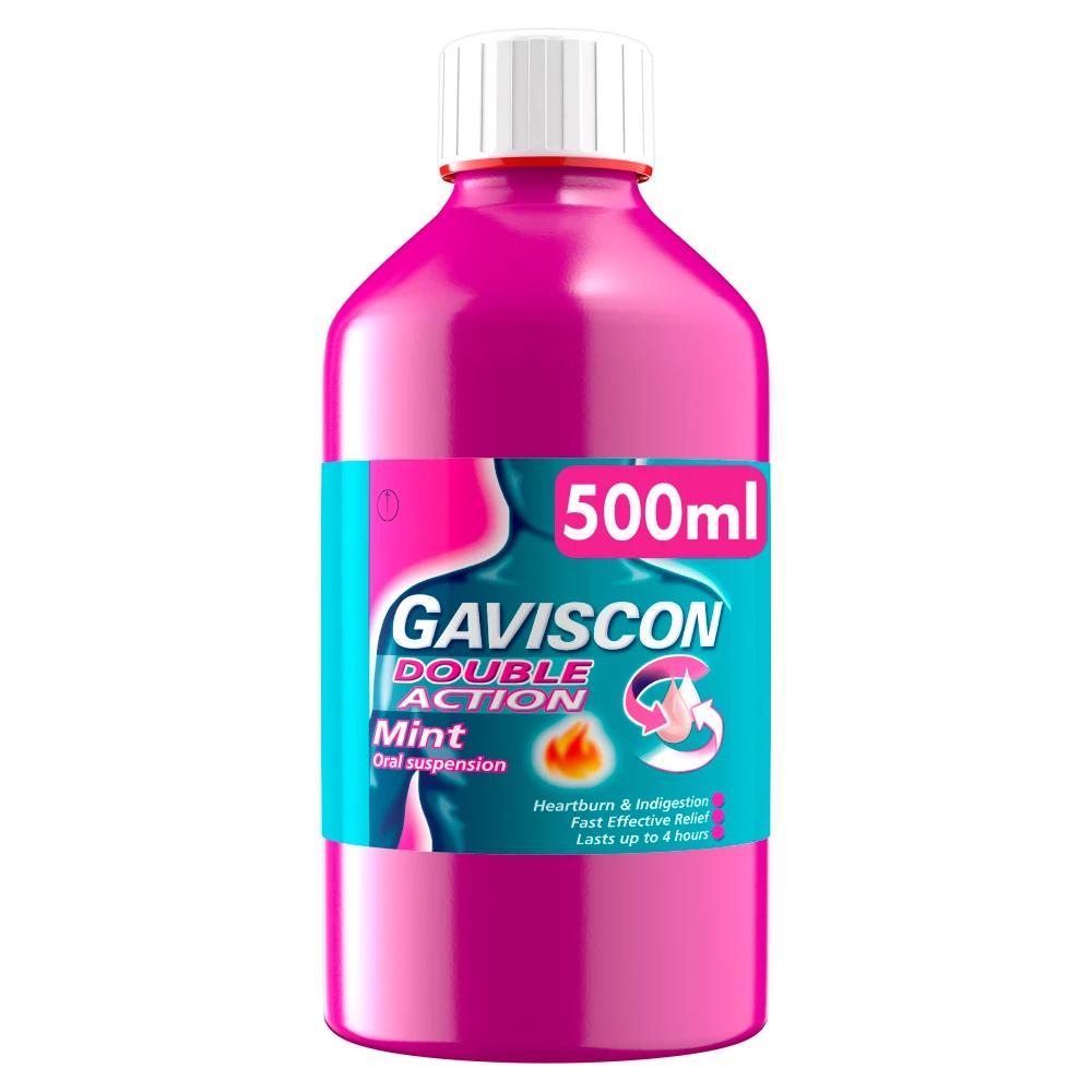 Gaviscon Double Action Liquid Peppermint 500ml Image 1