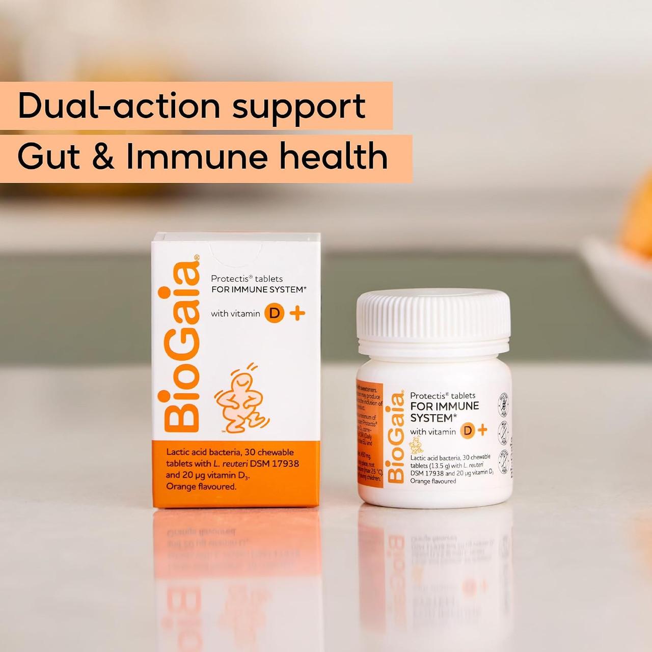 Biogaia Protectis Orange Vitamin D3 20 mcg 90 Chewable Tablets Image https://cdn11.bigcommerce.com/s-g585yu857h/images/stencil/1280w/products/9000/37741/713ZC6R5s0L._AC_SL1500___74560.1787307774.jpg1