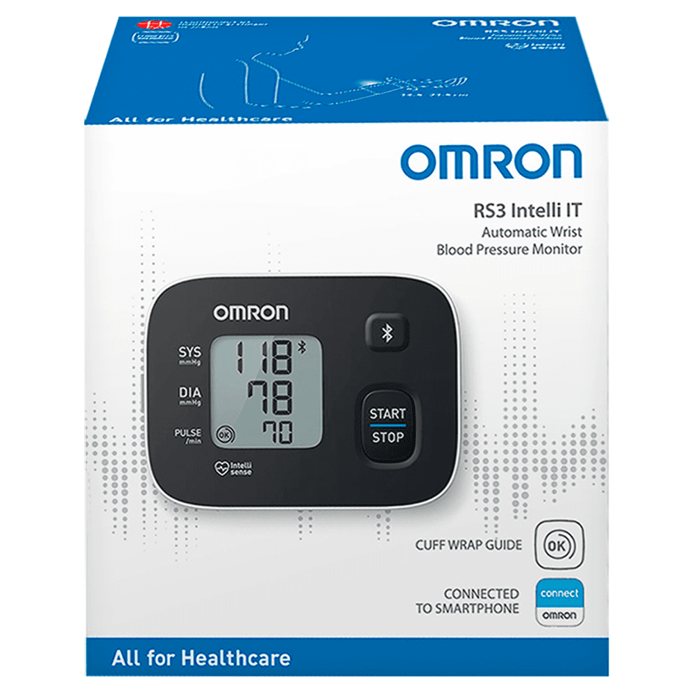 Omron RS3 Intelli IT Wrist Blood Pressure Monitor (HEM-6161T-E) Image 1
