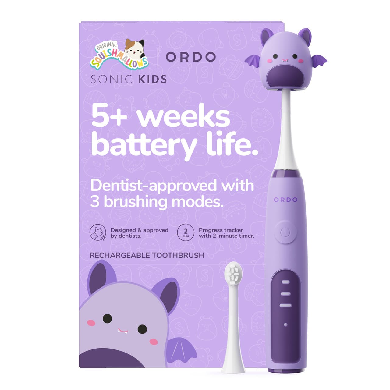 Ordo Sonic Kids Rechargeable Toothbrush Squishmallows Zumirez Image 1