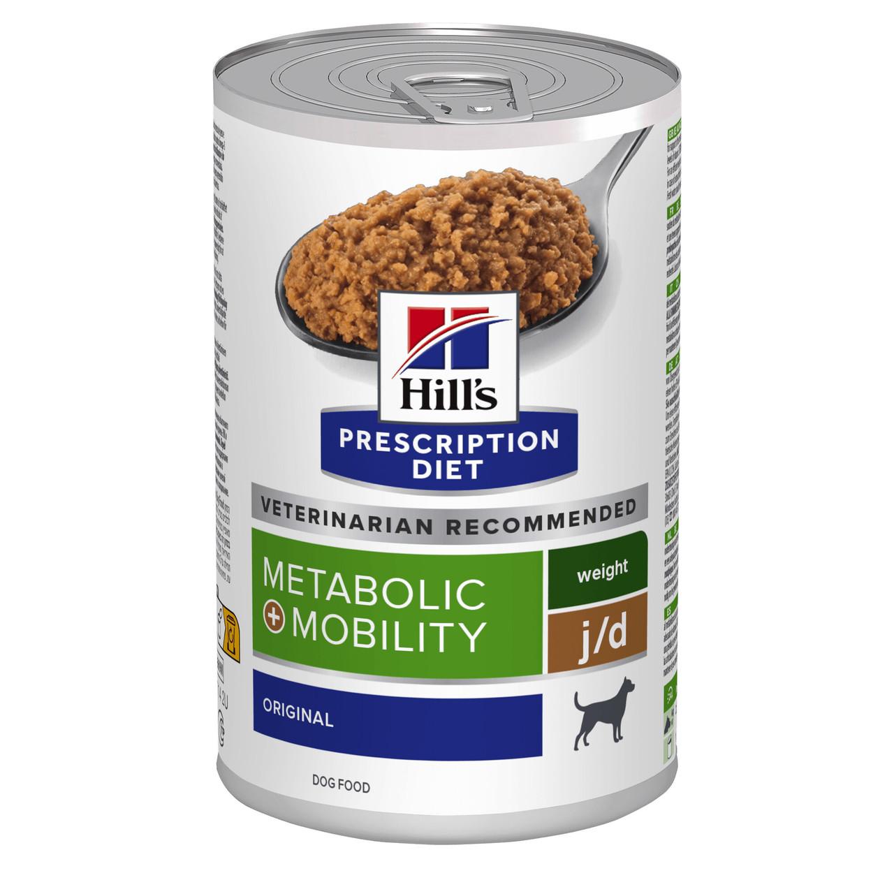Hills Prescription Diet Metabolic Mobility Wet Dog Food Original 12x370g Can Image https://cdn11.bigcommerce.com/s-g585yu857h/images/stencil/1280w/products/9653/21559/Hill%27s-Prescription-Diet-Metabolic---Mobility-Wet-Dog-Food-Original-12x370g-Can__60271.1761055239.jpg1