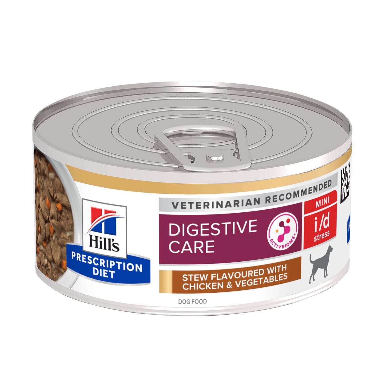 Hills Prescription Diet i/d Stress Mini Digestive Care Dog Food 24x156g Can Image https://cdn11.bigcommerce.com/s-g585yu857h/images/stencil/1280w/products/9740/21625/d-Stress-Mini-Digestive-Care-Dog-Food-24x156g-Can__62884.1761055285.jpg1