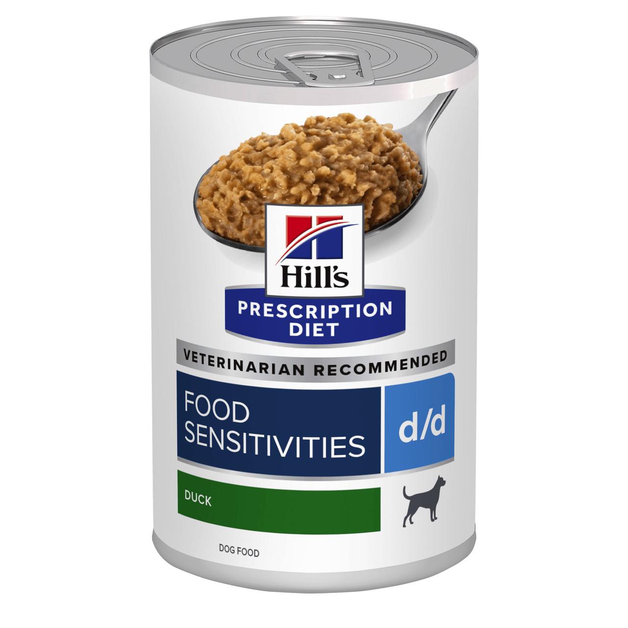 Hills Prescription Diet d/d Food Sensitivities Wet Dog Food Duck 12x370g Can Image https://cdn11.bigcommerce.com/s-g585yu857h/images/stencil/1280w/products/9742/21627/d-Food-Sensitivities-Wet-Dog-Food-Duck-12x370g-Can__62288.1761055286.jpg1