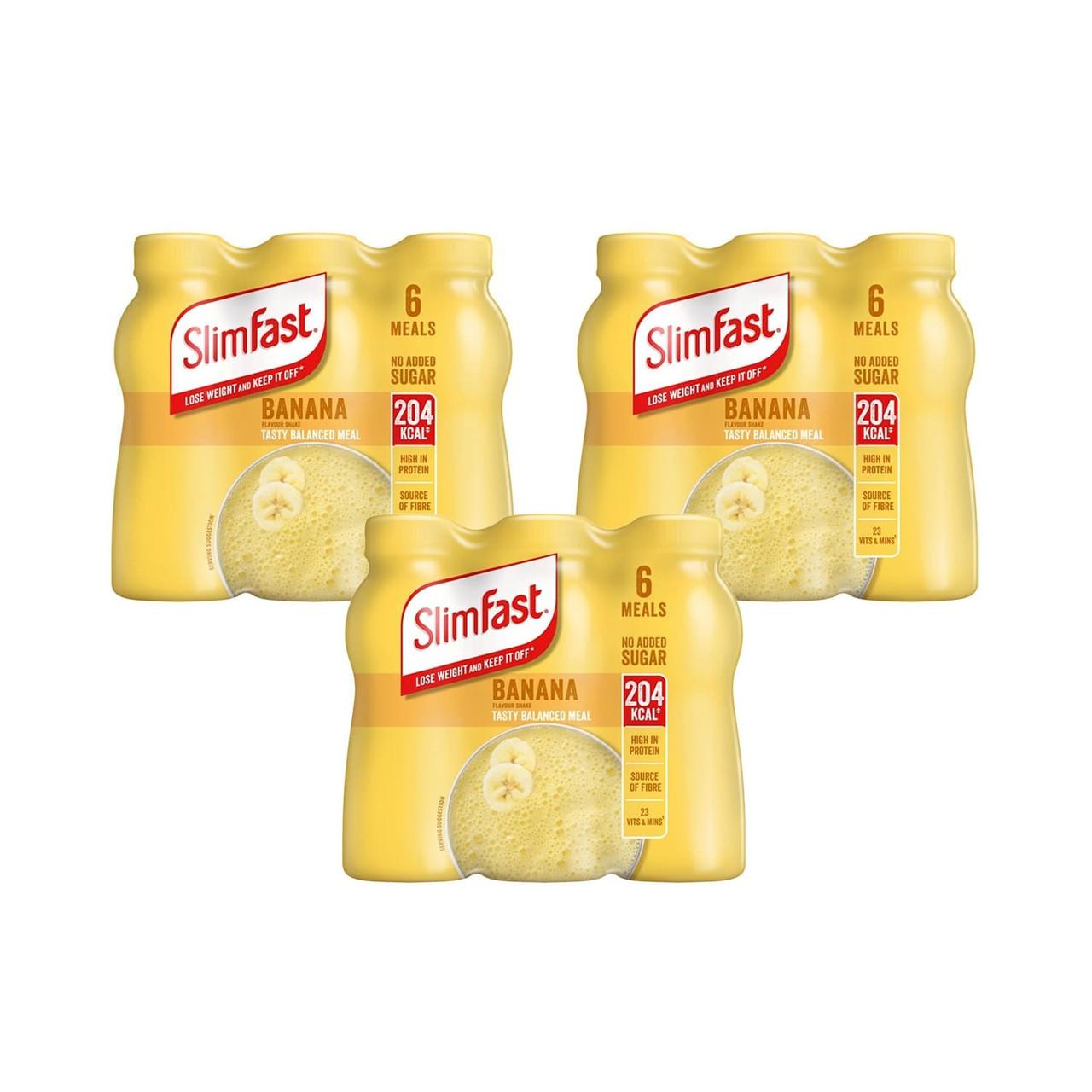 SlimFast Banana Ready to Drink 9 Day Supply 3 Packs Image 1