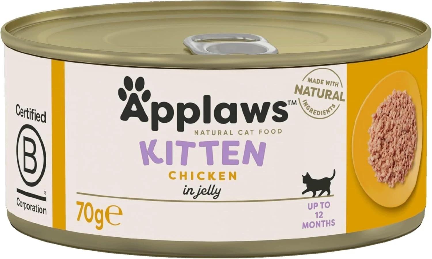 Applaws Wet Kitten Food Chicken 70g x 24 Image 1