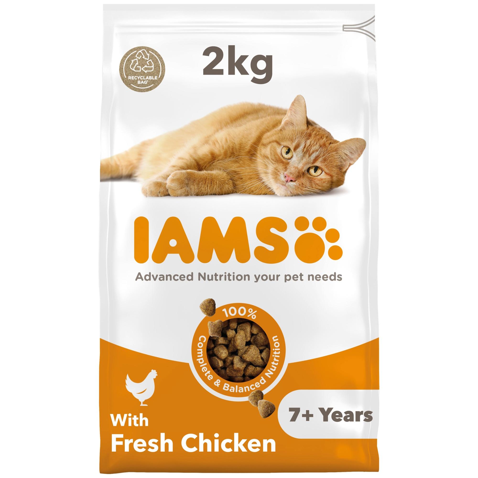 Iams Vitality Senior Cat With Fresh Chicken 2kg Image 1