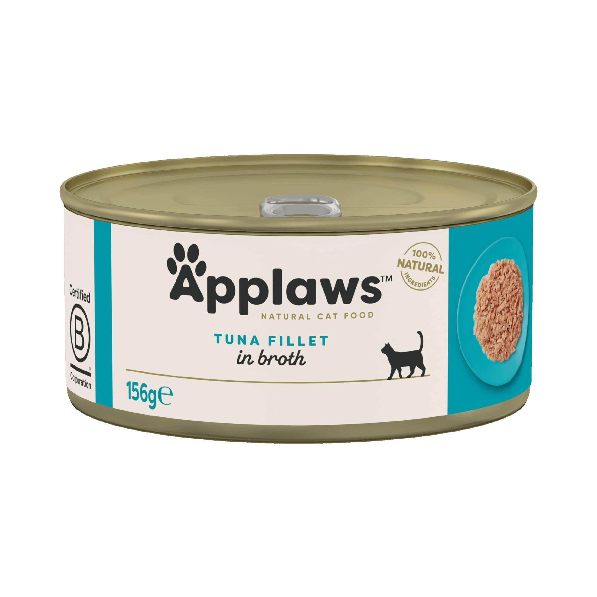 Applaws Adult Wet Cat Food Can Tuna 156g x 24 Image 1