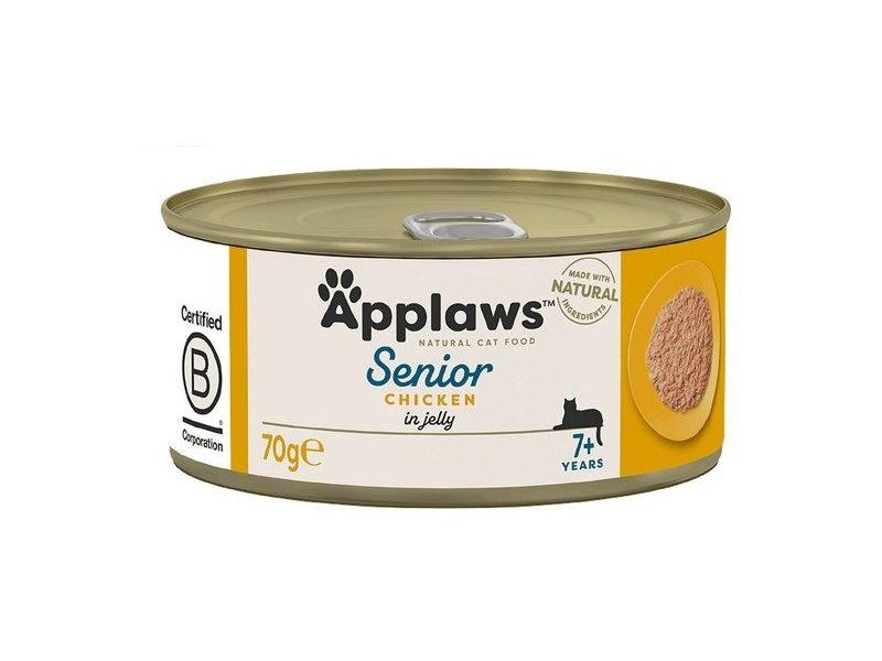 Applaws Senior Wet Cat Food Tin Chicken 70g X 24 Image 1