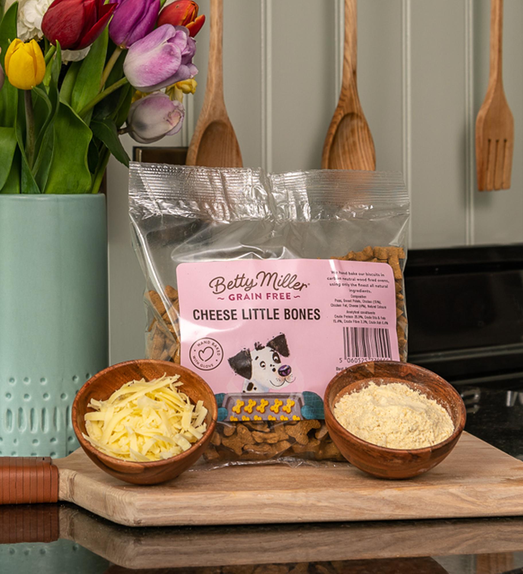Betty Millers Grain Free Cheese Little Bones for Dogs 400g Image 1