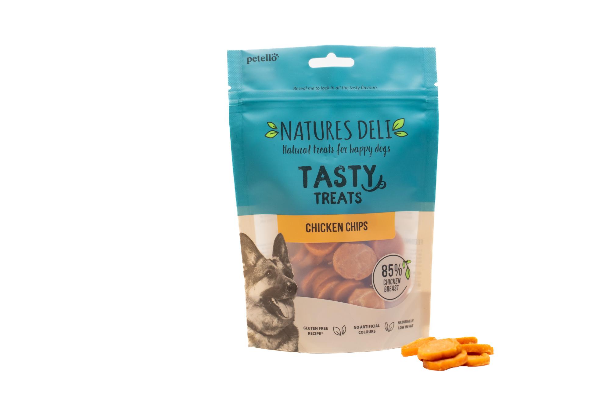 Natures Deli Chicken Chips for Dogs 100g Image 1