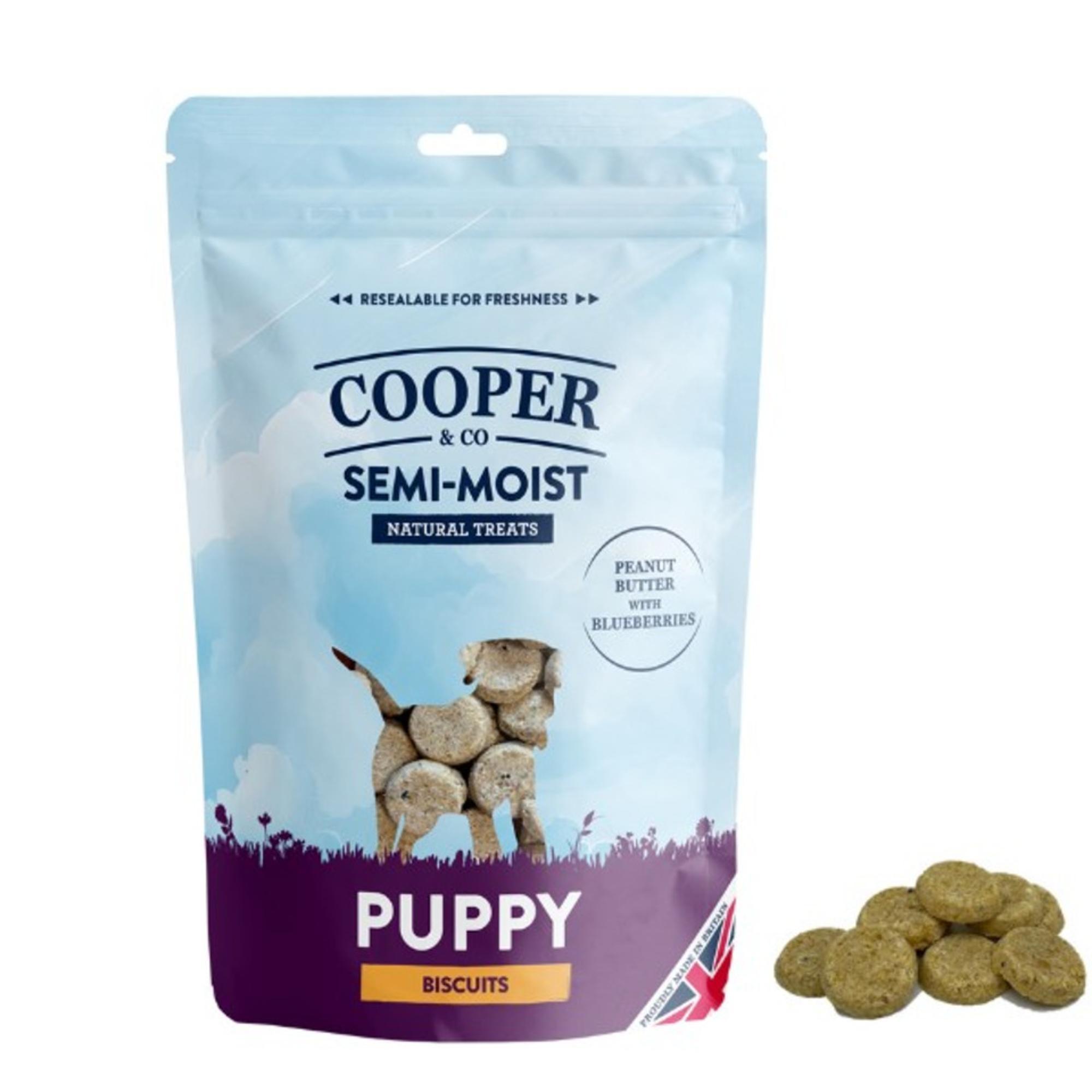 Cooper & Co Semi-Moist Biscuit Puppy Peanut Butter with Blueberry 135g Image 1