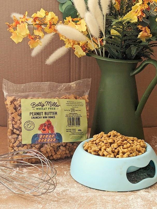 Betty Millers Peanut Butter Minis for Dogs 400g Image 1