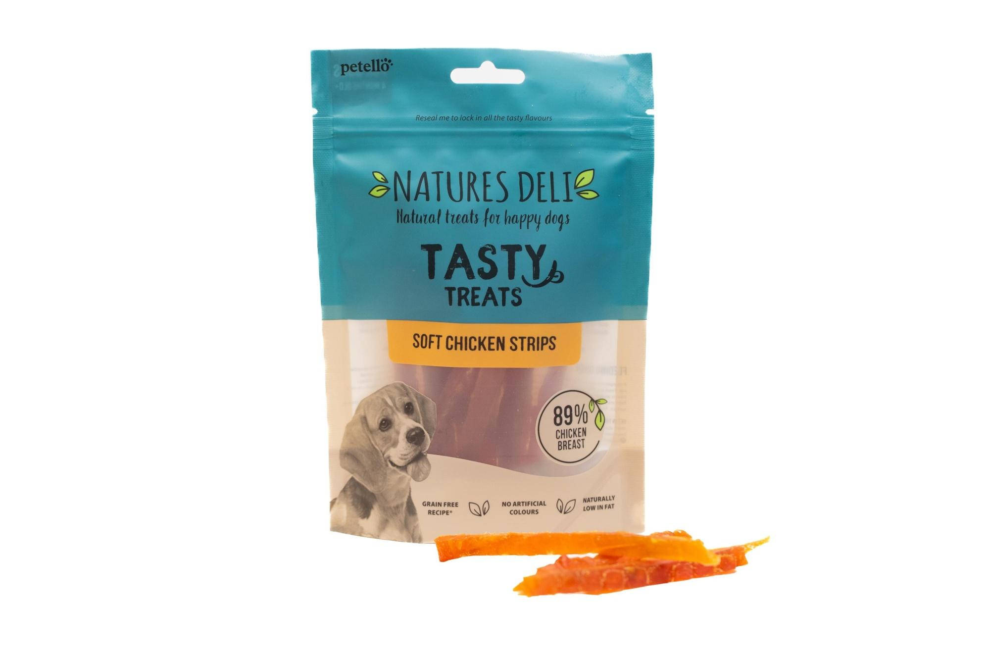 Natures Deli Soft Chicken Strips for Dogs 100g Image 1