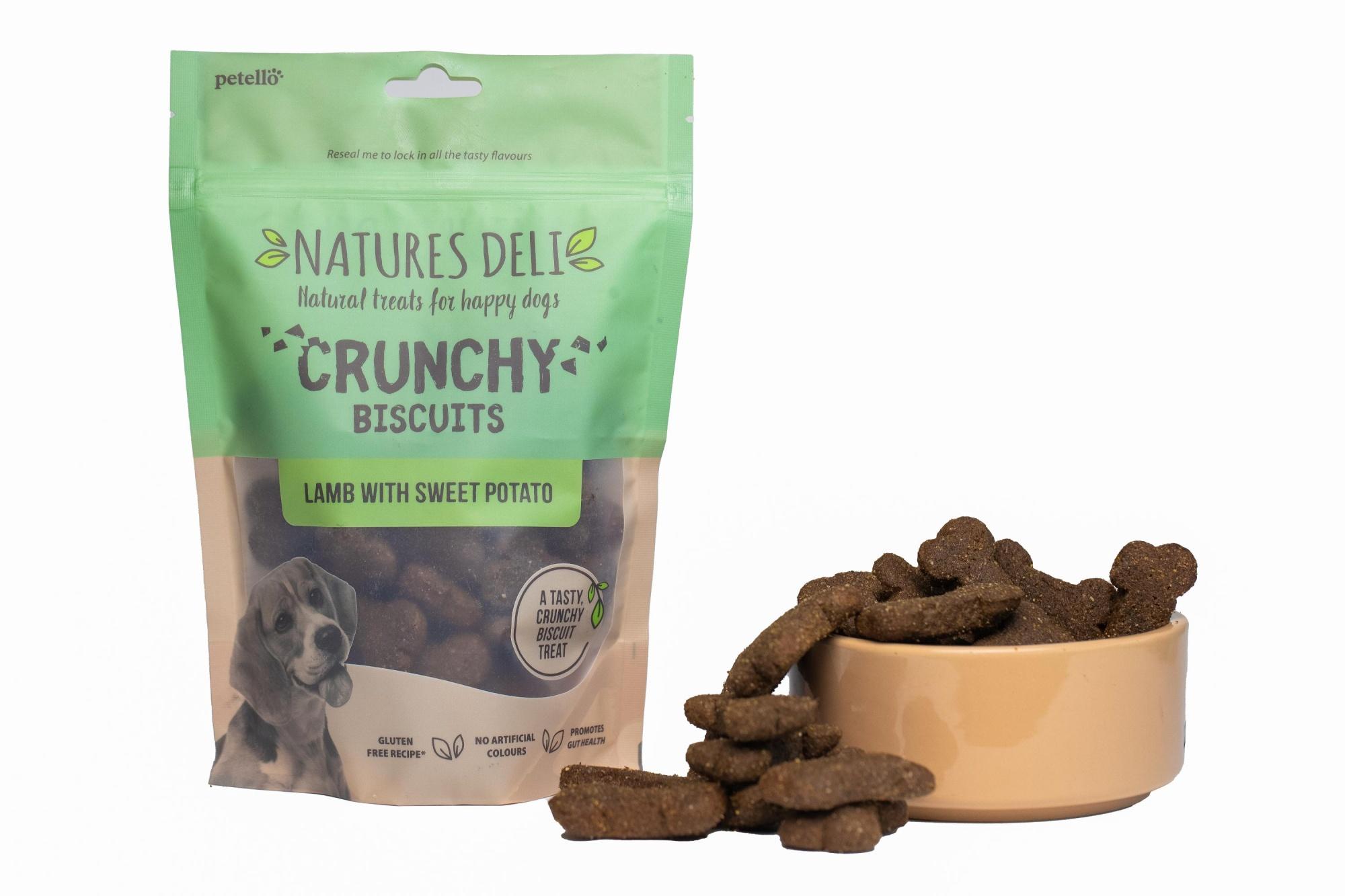 Natures Deli Crunchy Biscuit Lamb With Sweet Potato for Dogs 225g Image 1