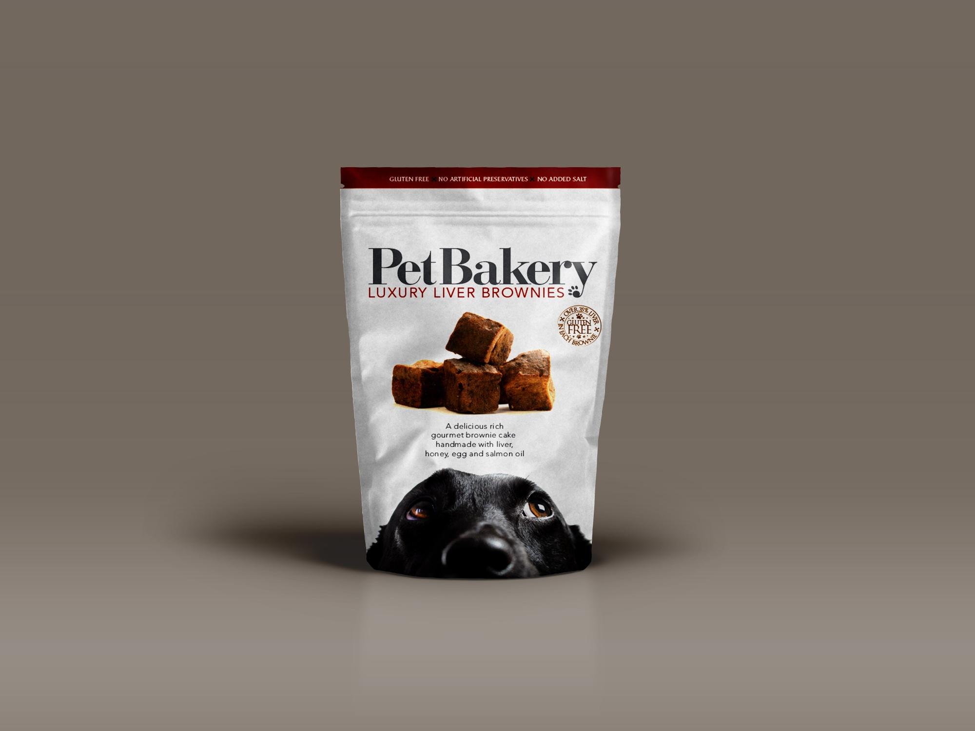 Pet Bakery Luxury Liver Brownie Dog Treats 190g Image 1