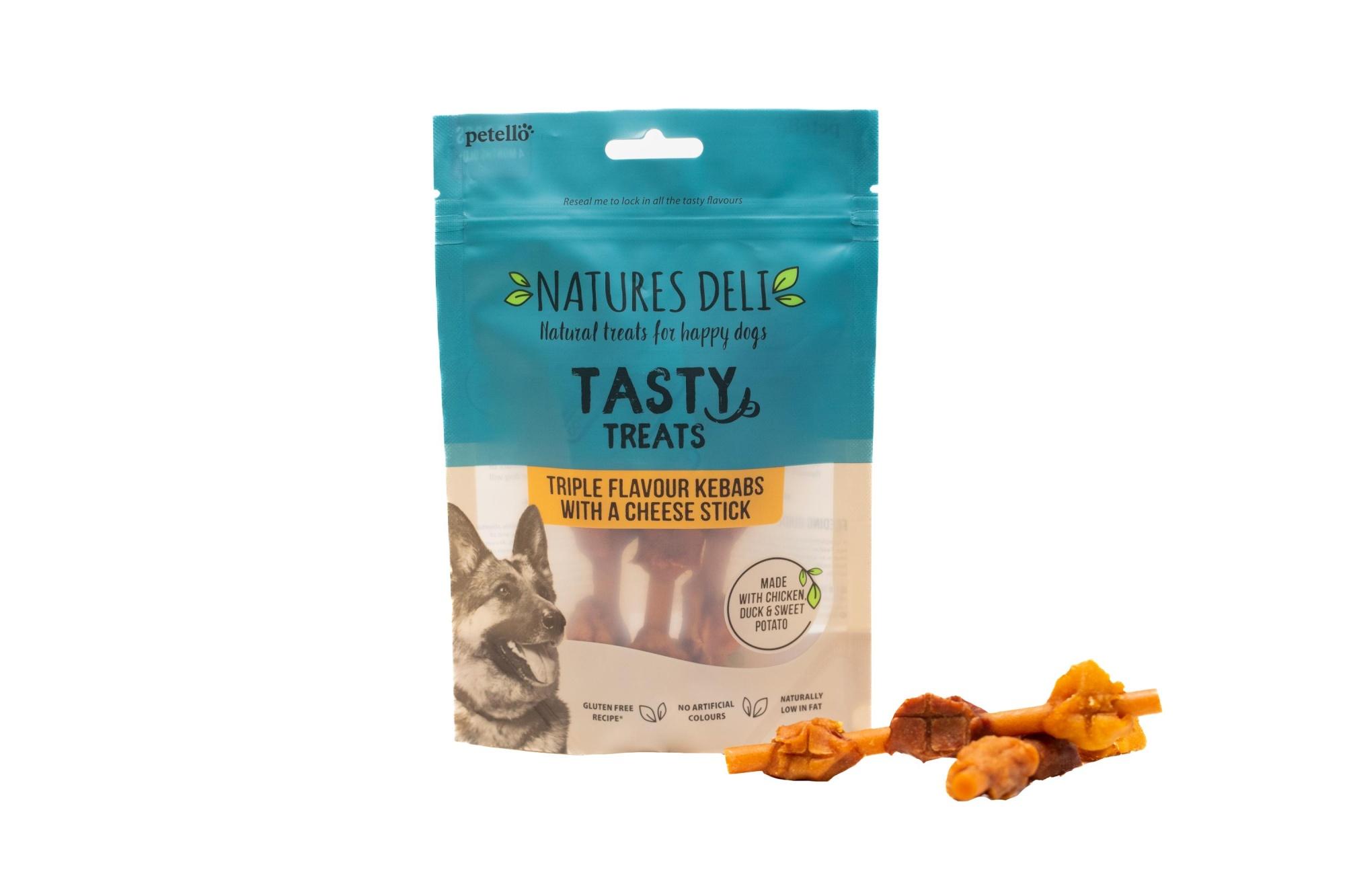 Natures Deli Triple Flavour Kebab for Dogs 100g Image 1