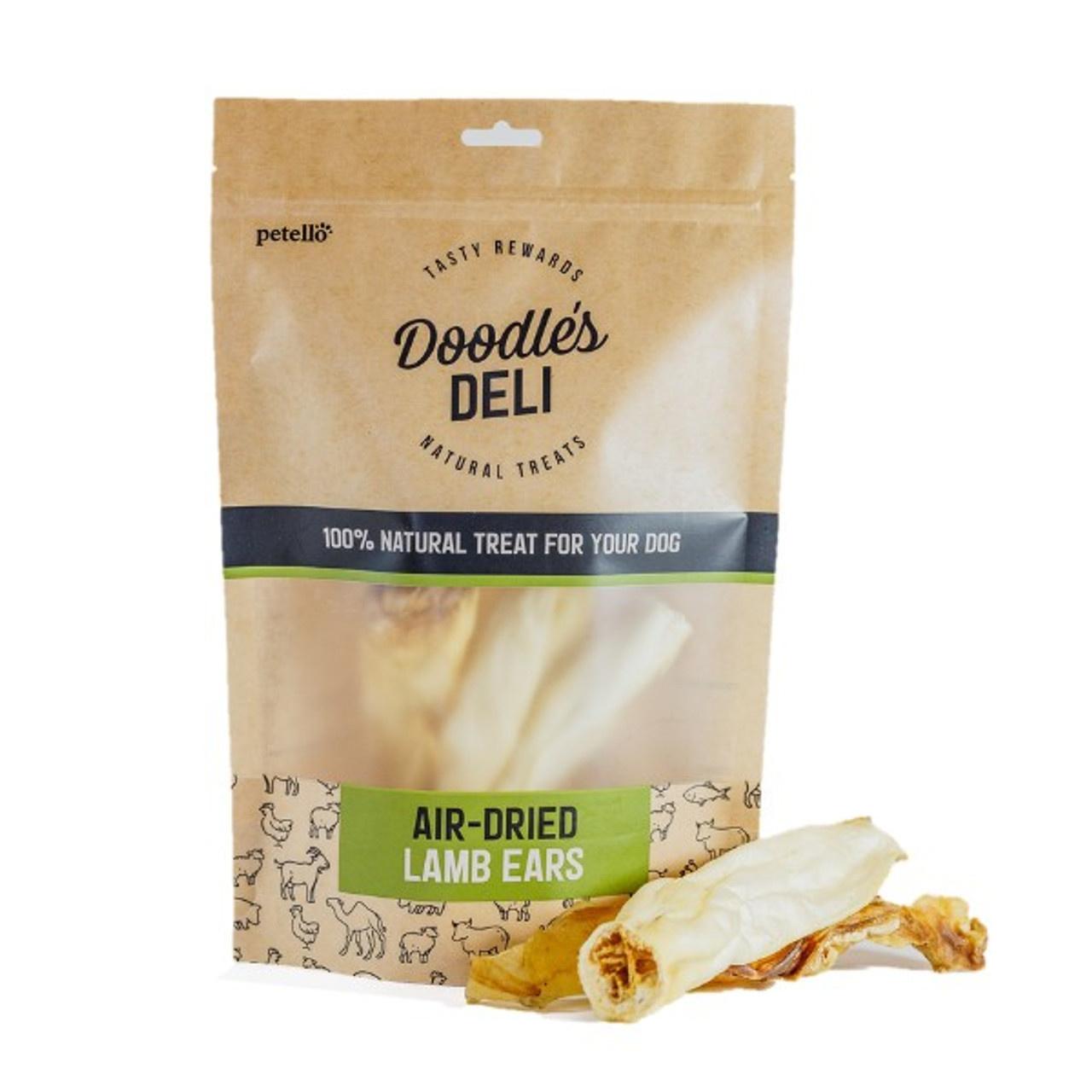 Doodles Deli Air Dried Lamb Ears without Hair for Dogs 100g Image 1