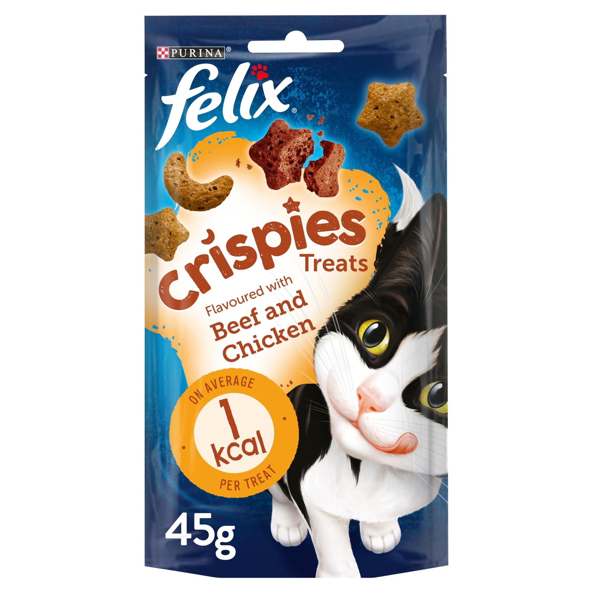 Felix Crispies Beef and Chicken for Cats 45g Image 1