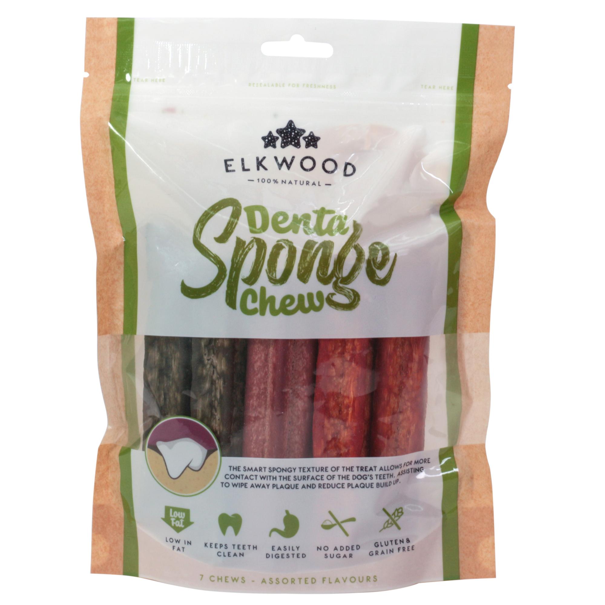 Elkwood Natural Vegetable Sponge Dental Sticks 7pk for Dogs Image 1