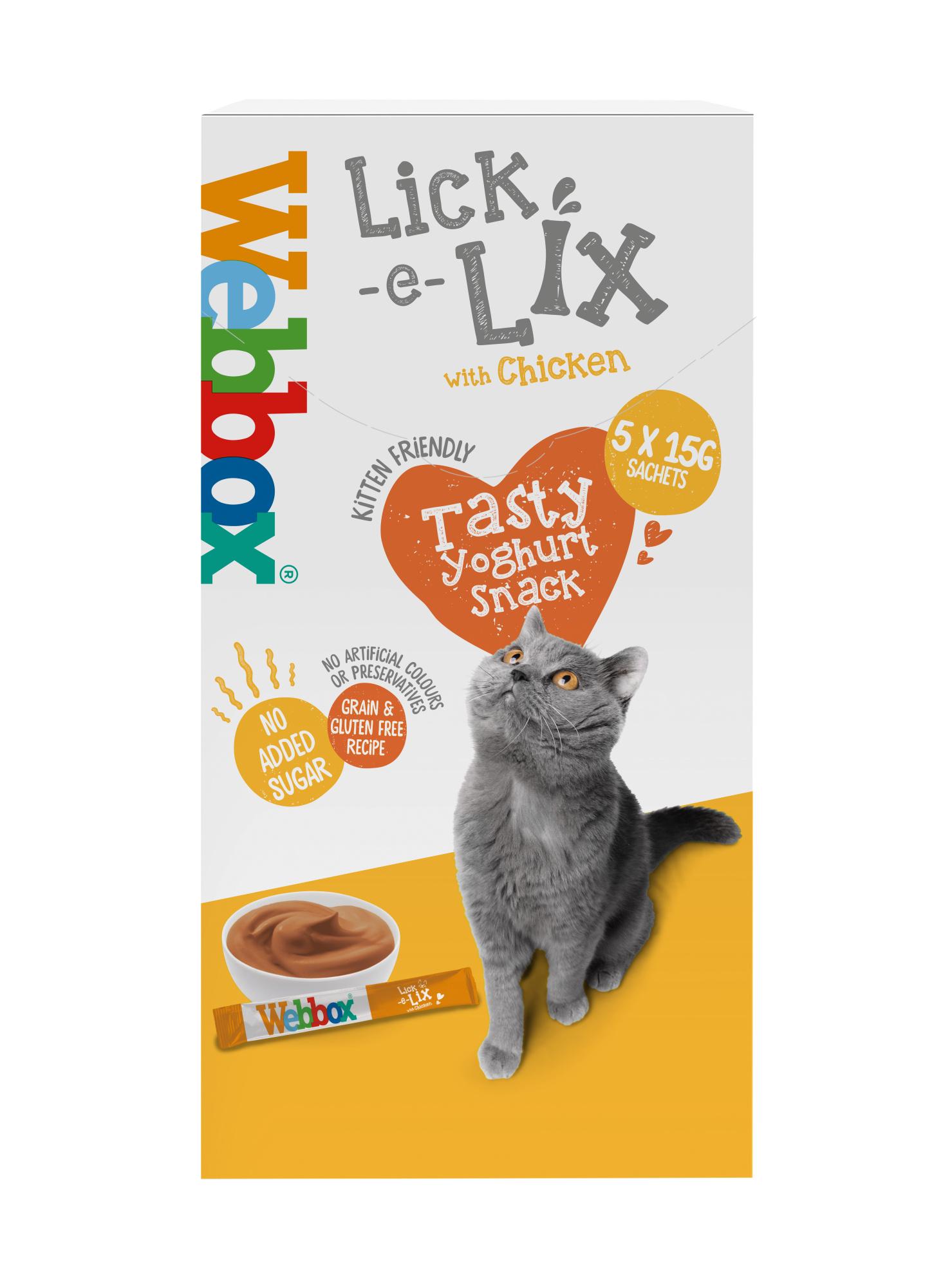 Webbox Lick-e-Lix for Cats - Chicken 5 x 15g Image 1