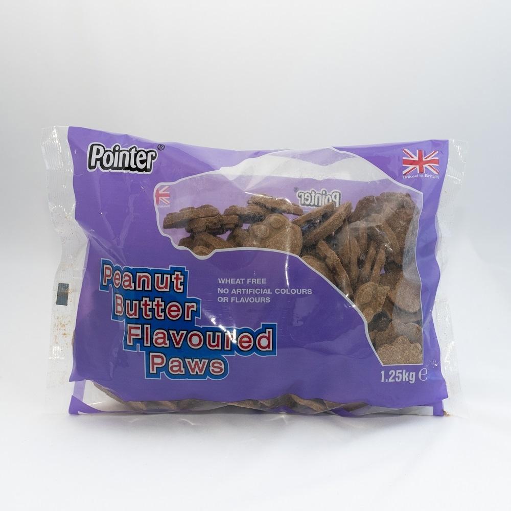 Pointer Wheat Free Peanut Butter Paws for Dogs 1.25kg Image 1