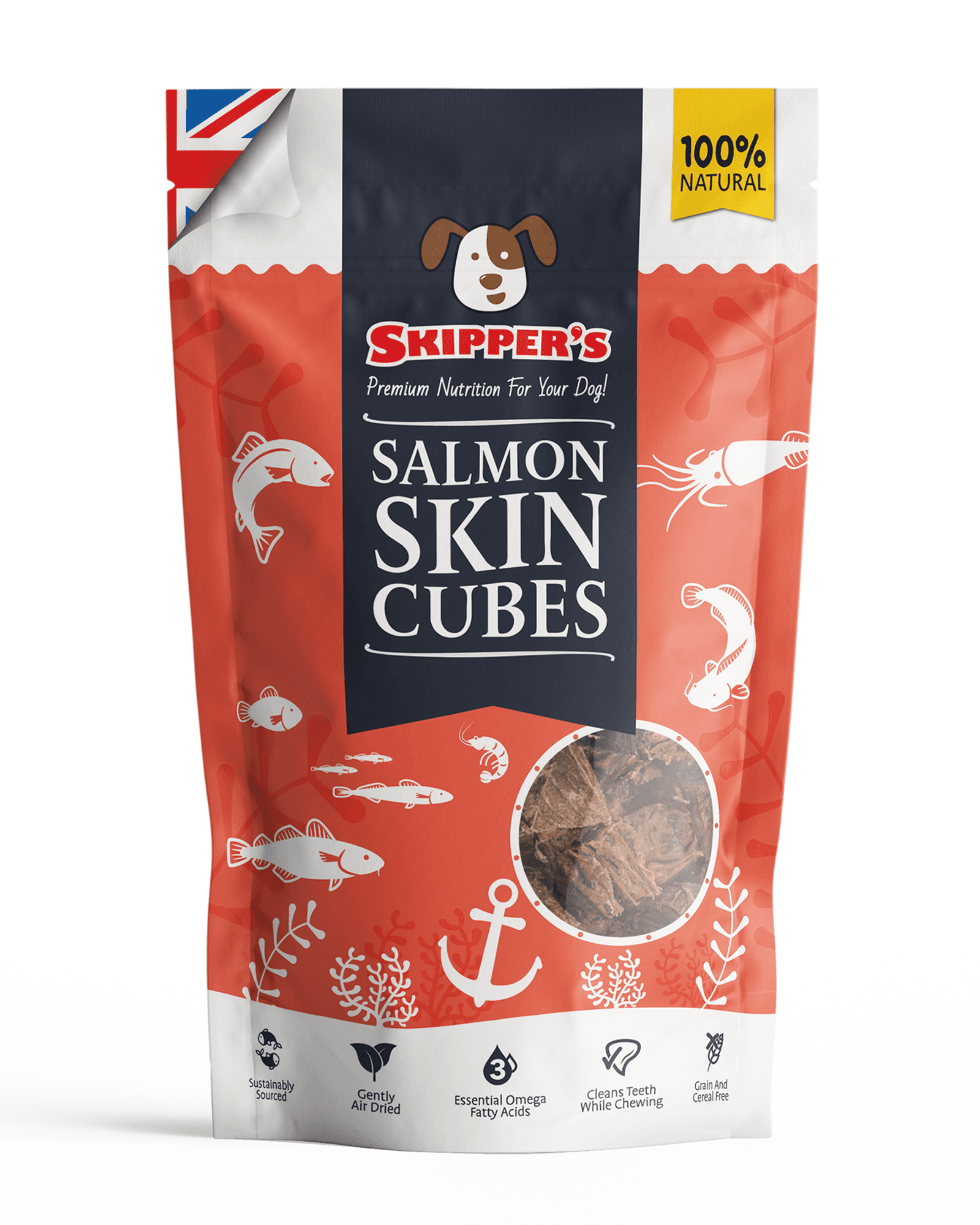 Skipper's Salmon Cubes for Dogs 250g Image 1