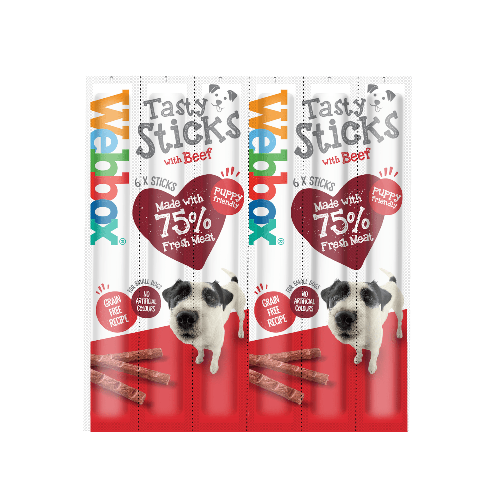 Webbox Small Dogs Delight Sticks Beef, 30g Image 1