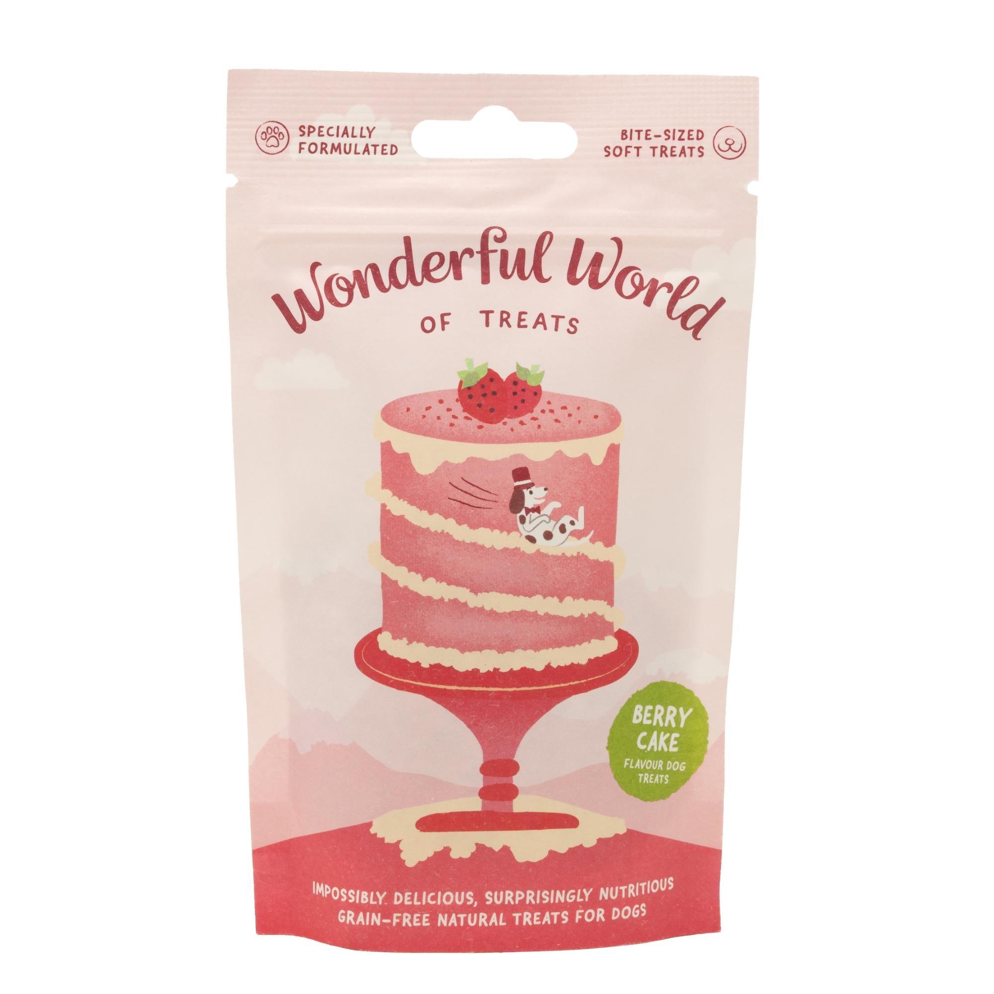 Wonderful World of Treats Berry Cake Dog Treats 50g Image 1