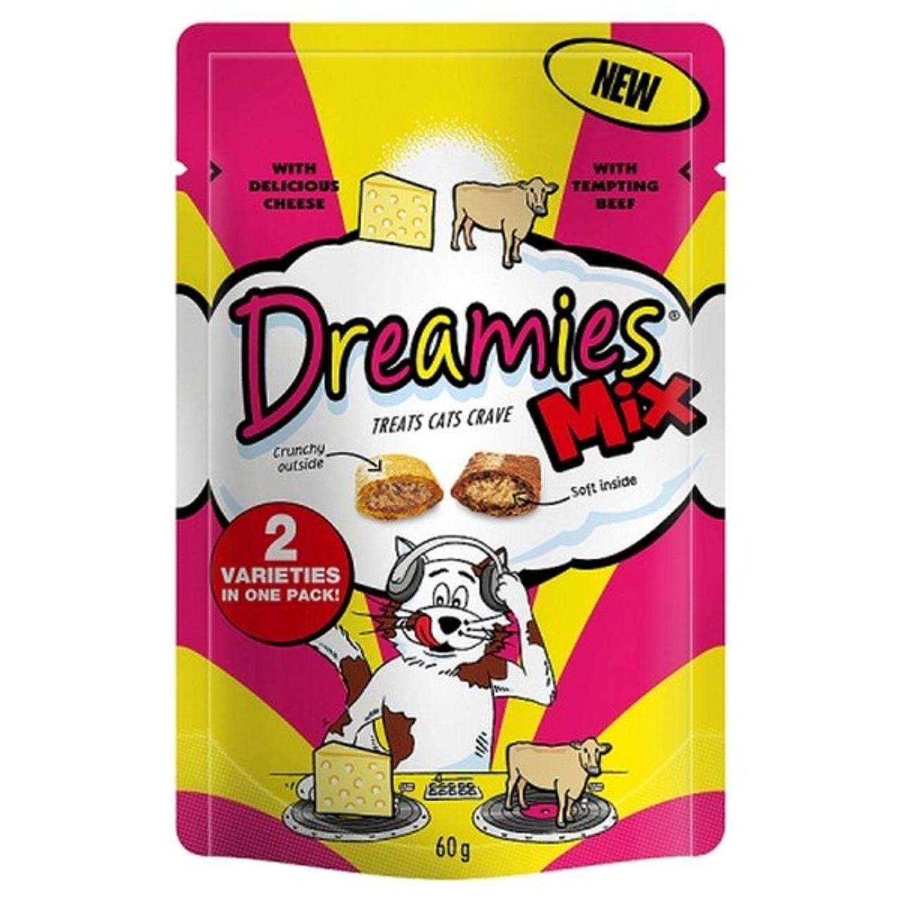 Dreamies Beef and Cheese for Cats 60g Image 1