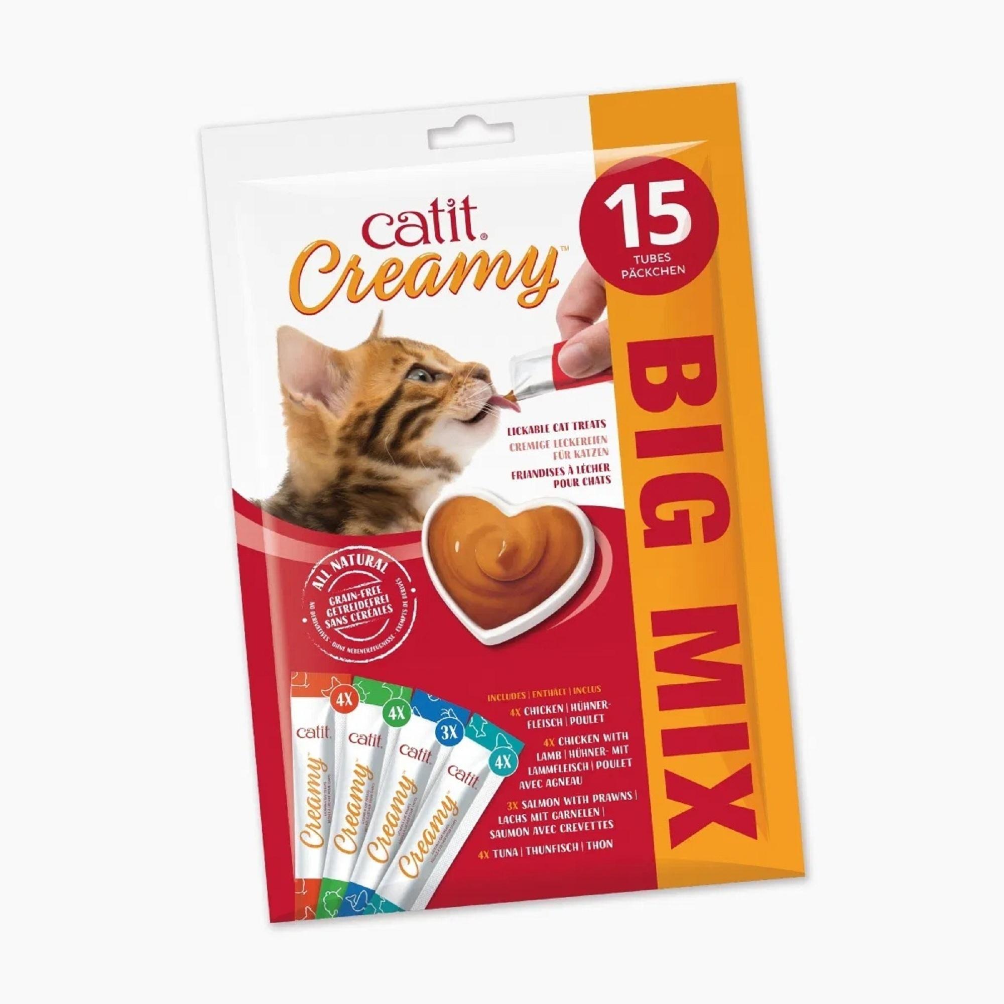 Catit Creamy Cat Treats Multi Flavour Pack 10g Image 1