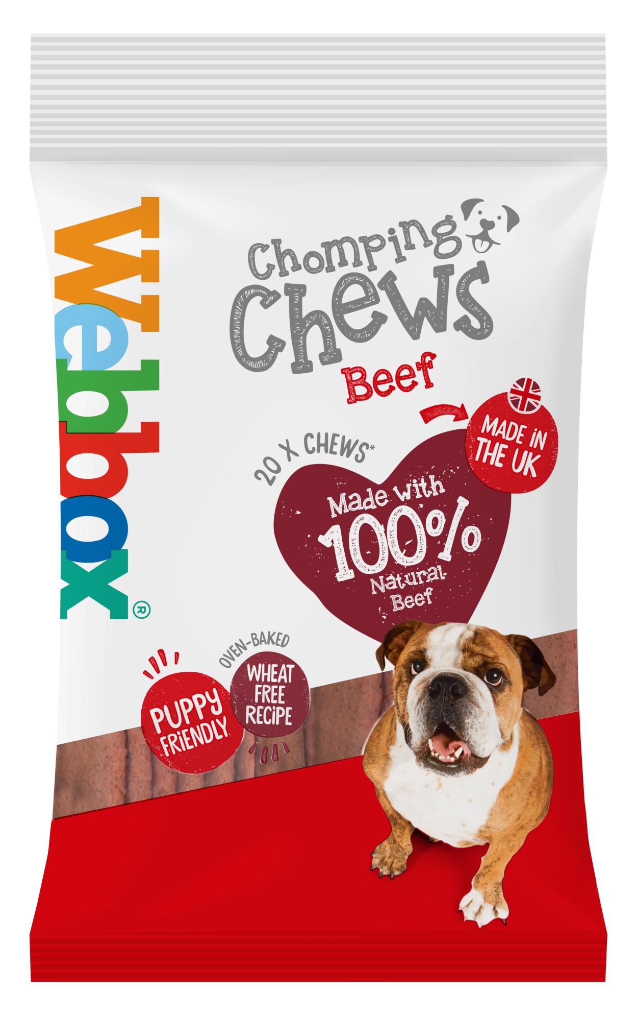 Webbox Chomping treat Chews for Dogs - Beef 200g Image 1