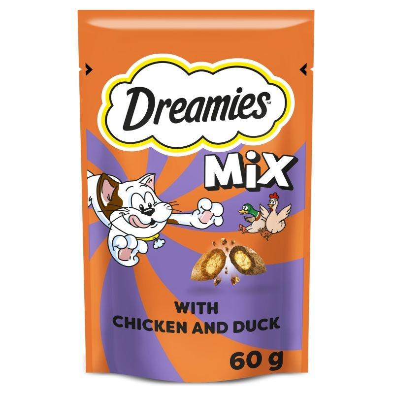 Dreamies Chicken and Duck for Cats 60g Image 1